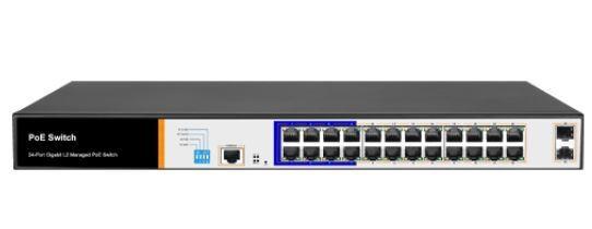FOREDGE Managed Gigabit 24+2 Port PoE Switch PS3024GS