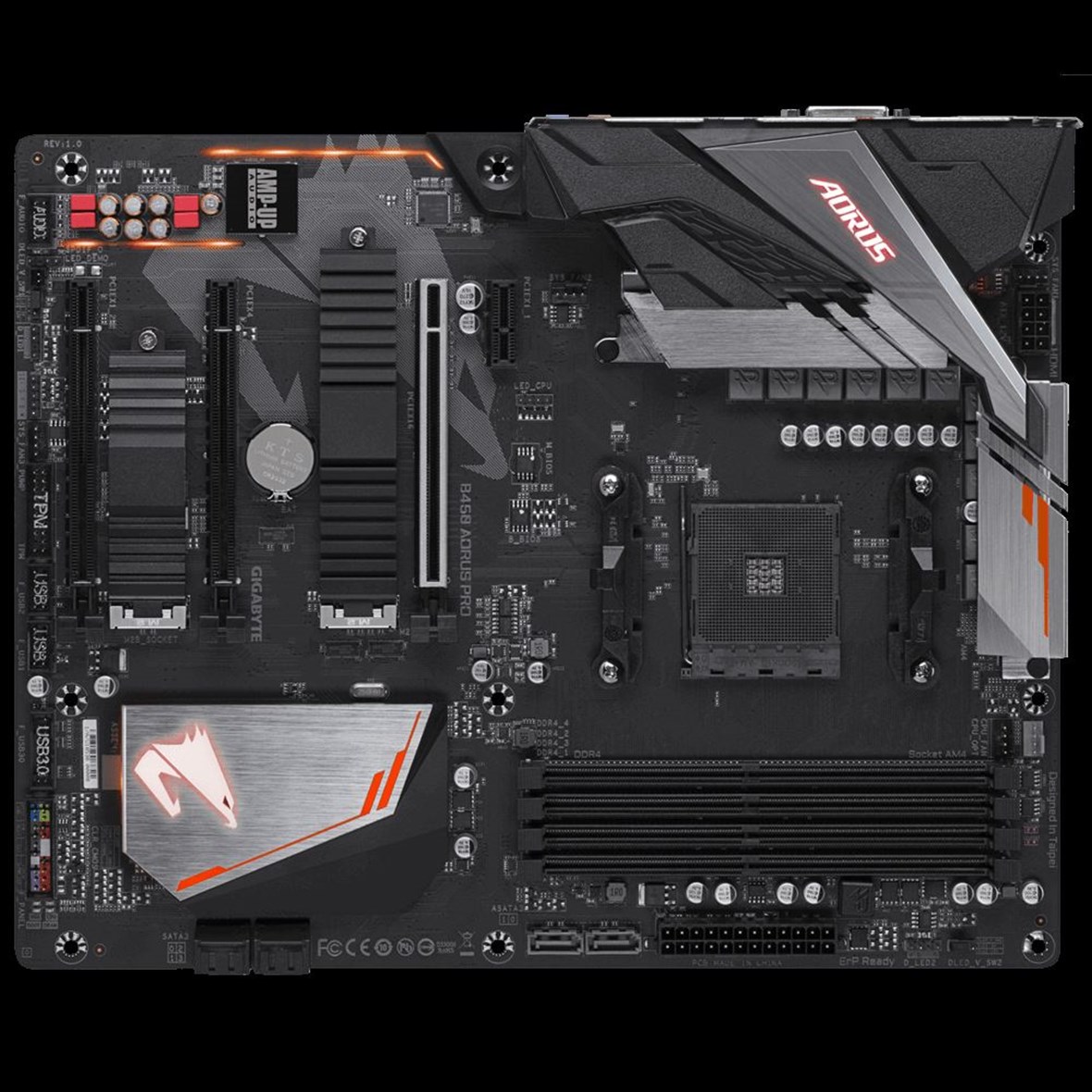 GIGABYTE AMD B450 Soket AM4 DDR4 3200 MHz HDMI DVI Aorus Pro Anakart B450-AORUS-PRO