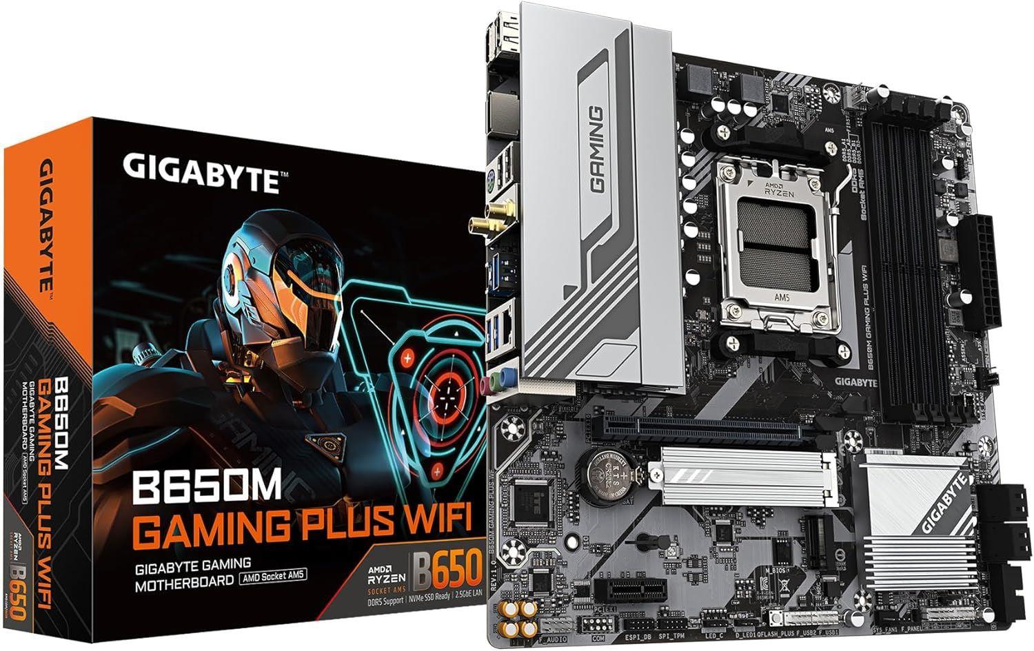 GIGABYTE AMD Soket AM5 DDR5 7200MHz WIFI 6E B650M-GAM-PLUS-WF