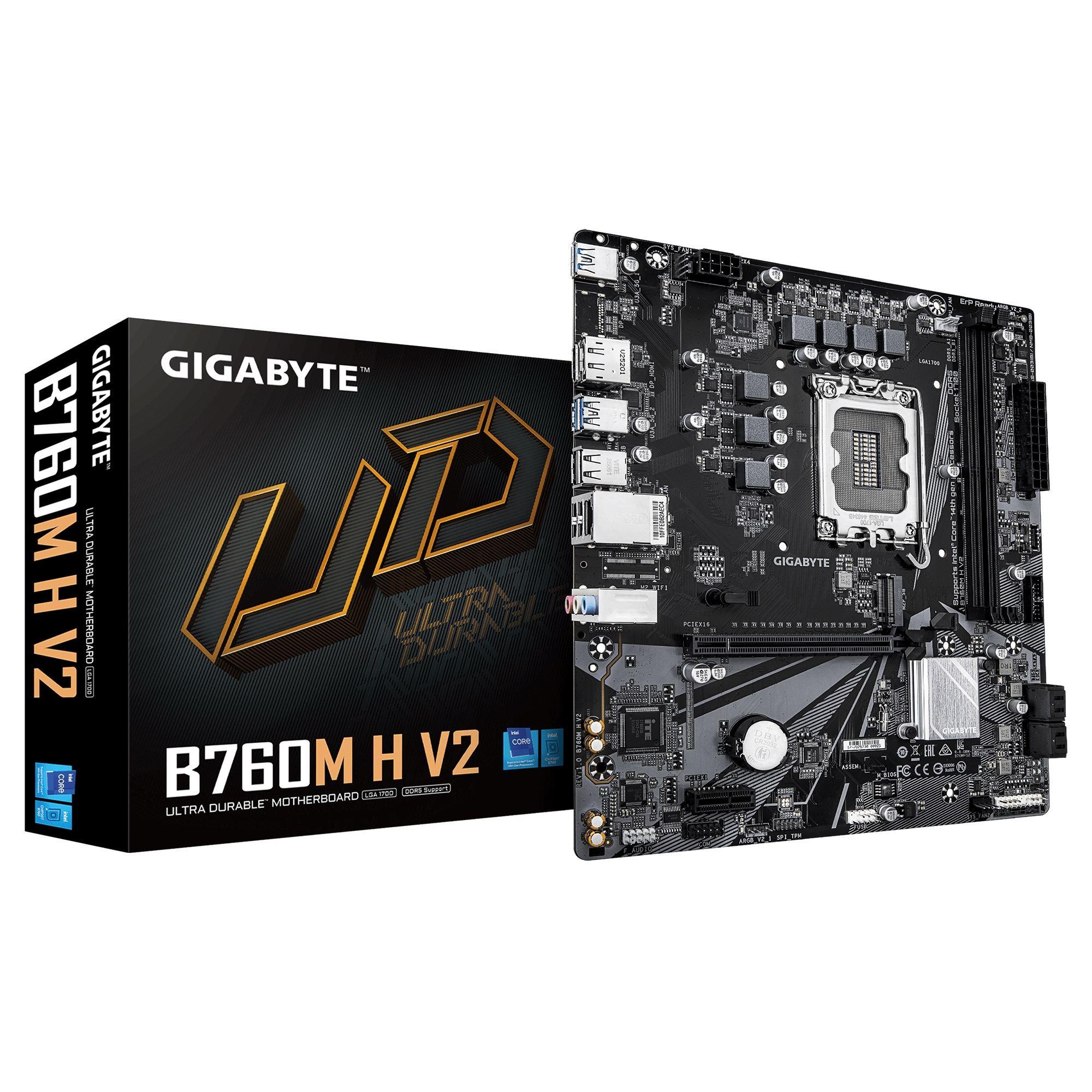 GIGABYTE B760M H V2 DDR5 LGA1700 mATX Anakart B760M-H-V2