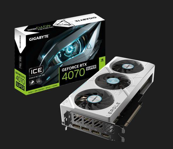 GIGABYTE GeForce RTX™ 4070 SUPER EAGLE OC ICE 12G N407SEAGLEOCICE12G