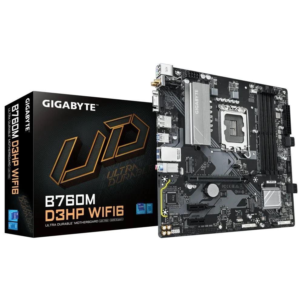GIGABYTE Intel® Socket LGA 1700:Support 13th and 12th Gen Series Processors B760M-D3HP-WIFI6