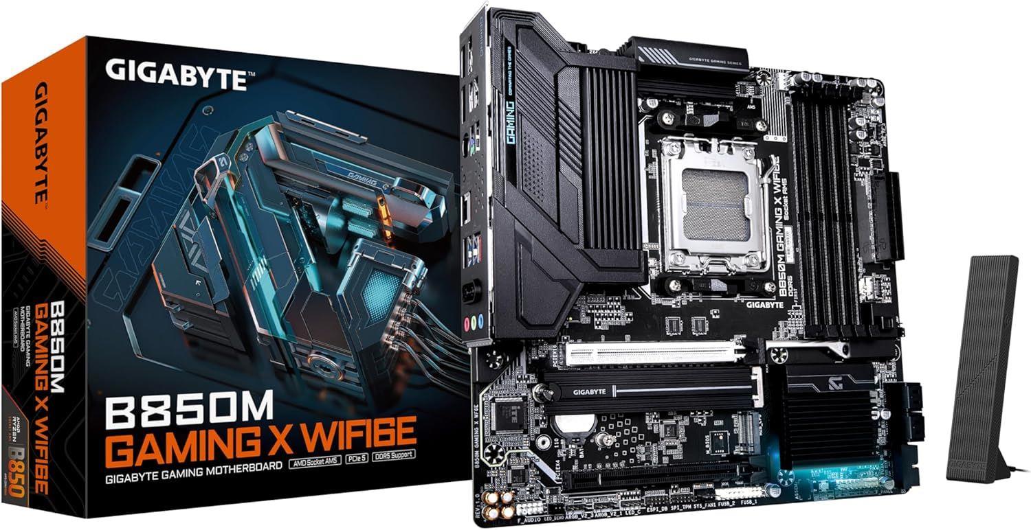 GIGABYTE MAB AMD B850 AM5 DDR5 LGA 1718 B850M-GAM-X-WF6E