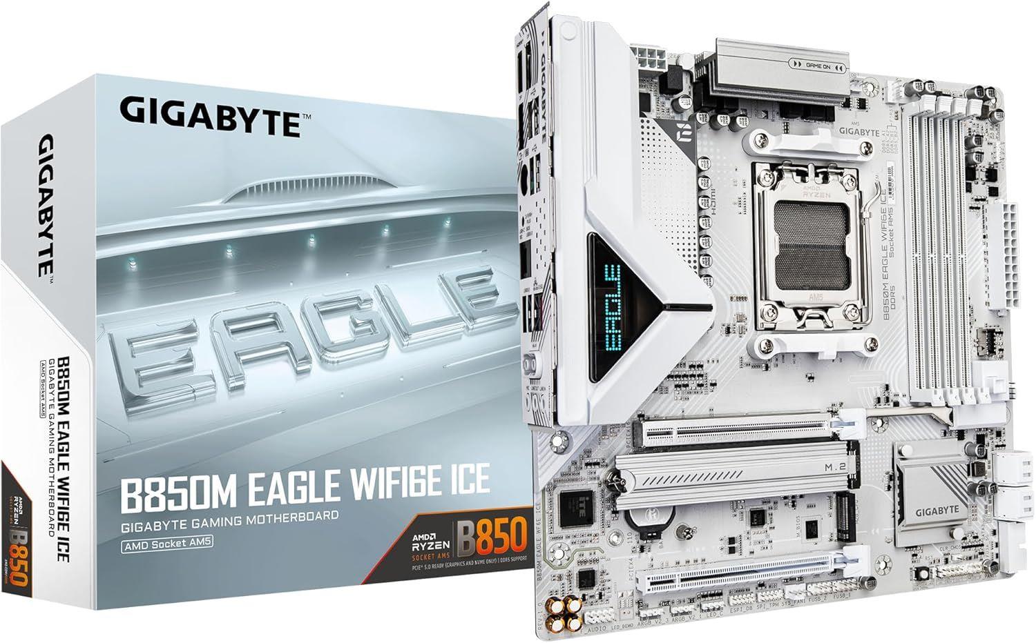 GIGABYTE MAB AMD B850 EAGLE WIFI6E AM5 DDR5 ICE B850M-EAG-WF6EICE