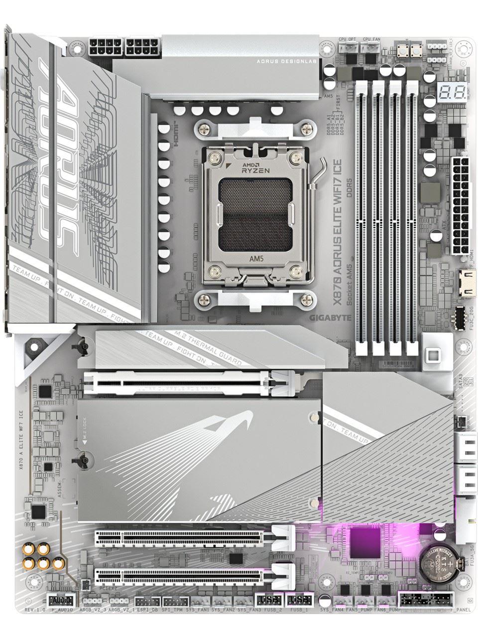 GIGABYTE MAB AMD X870E AM5 DDR5 X870A-ELITE-WF7ICE
