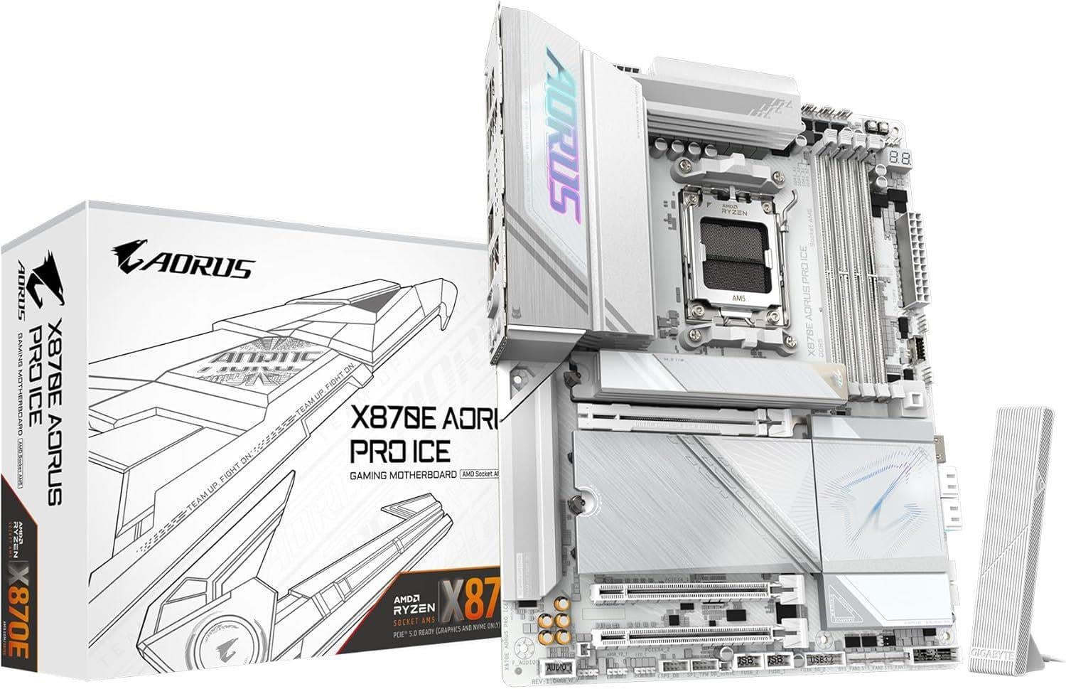 GIGABYTE MAB AMD X870E AM5 DDR5 X870E-AORU-PRO-ICE