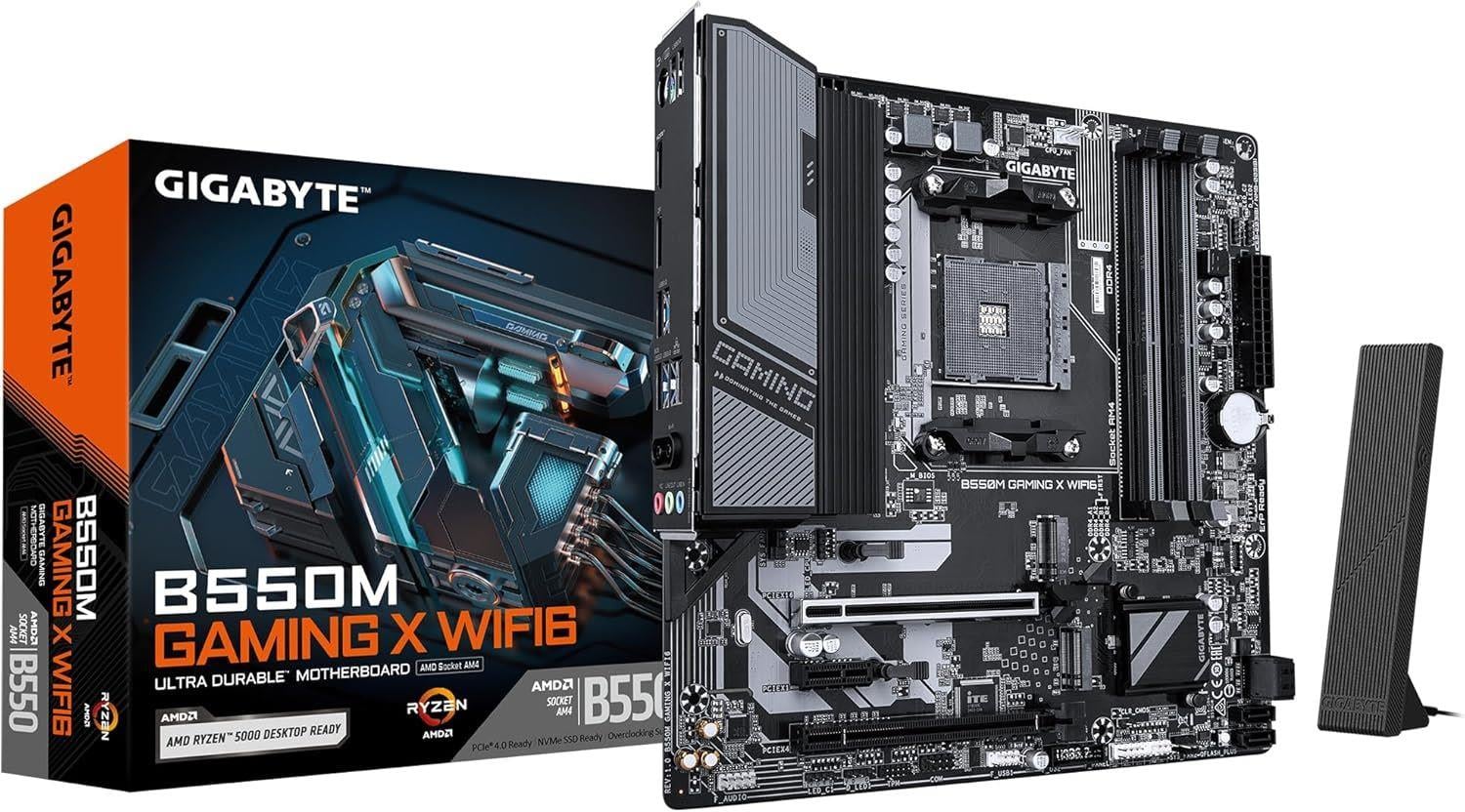 GIGABYTE MAB B550 AM4 DDR4 3200MHZ GAMX WIFI B550M-GAM-X-WIFI6