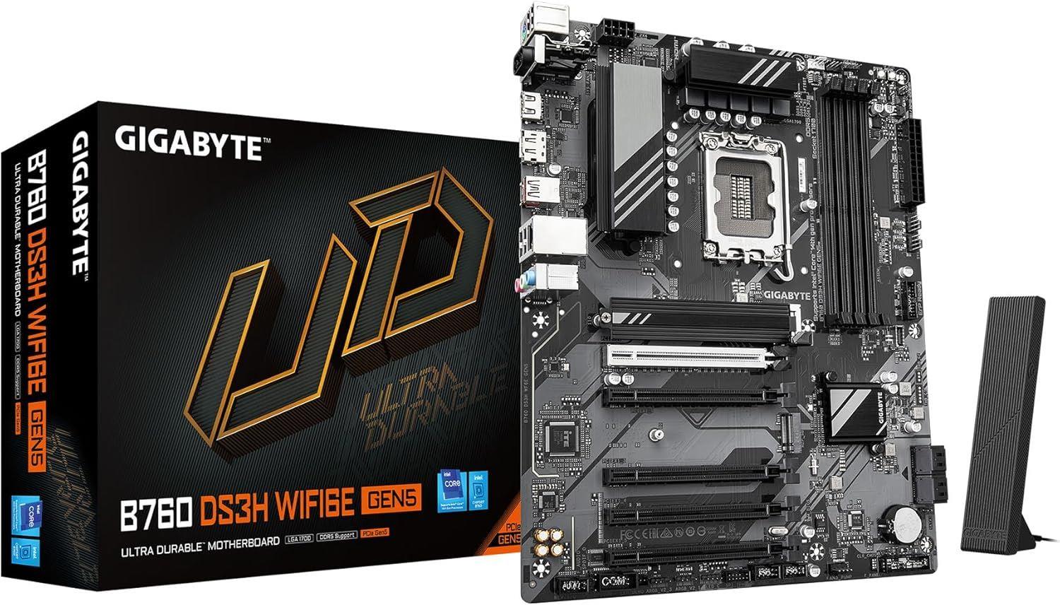 GIGABYTE MAB B760M DS3H WIFI6E 1700 DDR5 B760M-DS3HWF6EGEN5
