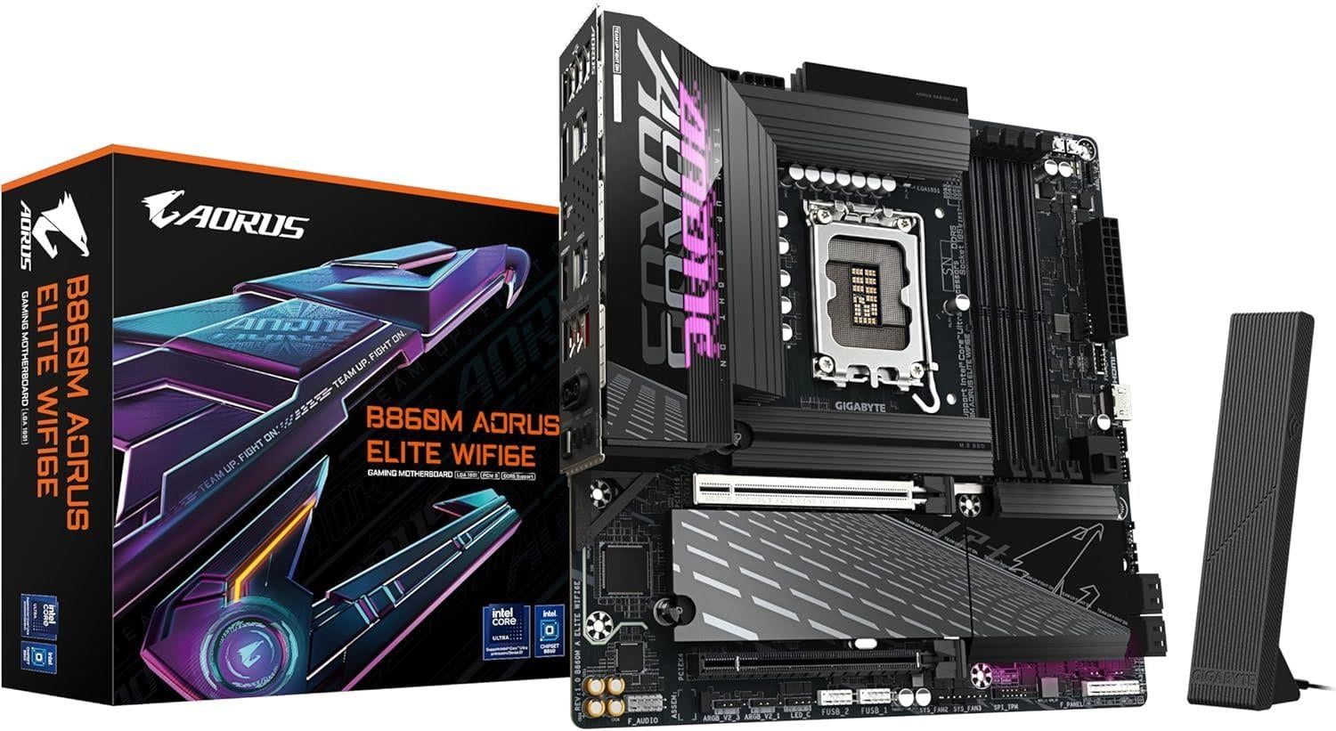 GIGABYTE MAB B860 LGA 1851 DDR5 5600MHZ B860MAELITE-WIFI6E