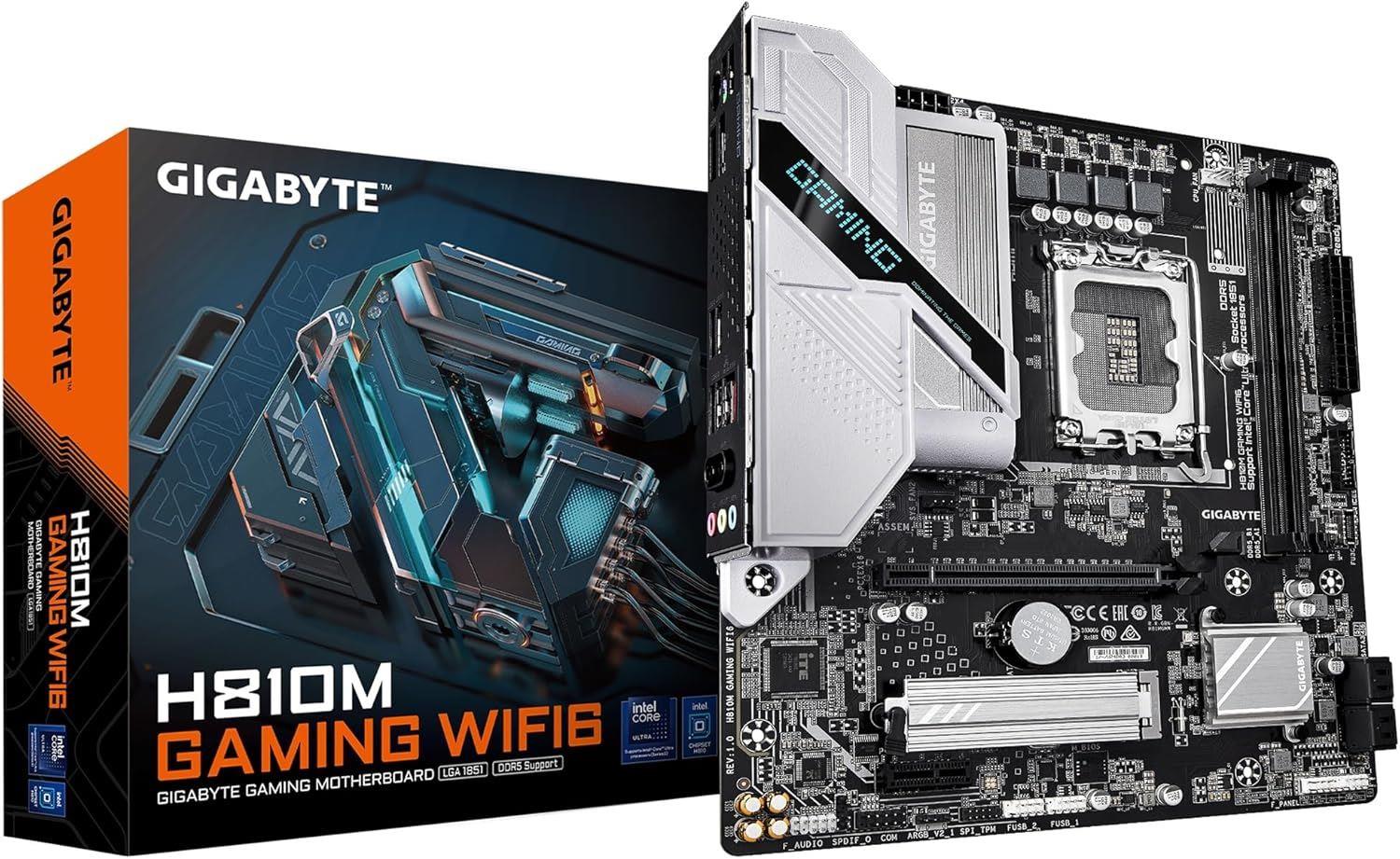 GIGABYTE MAB H810 LGA 1851 DDR5 5600MHZ H810M-GAM-WIFI6