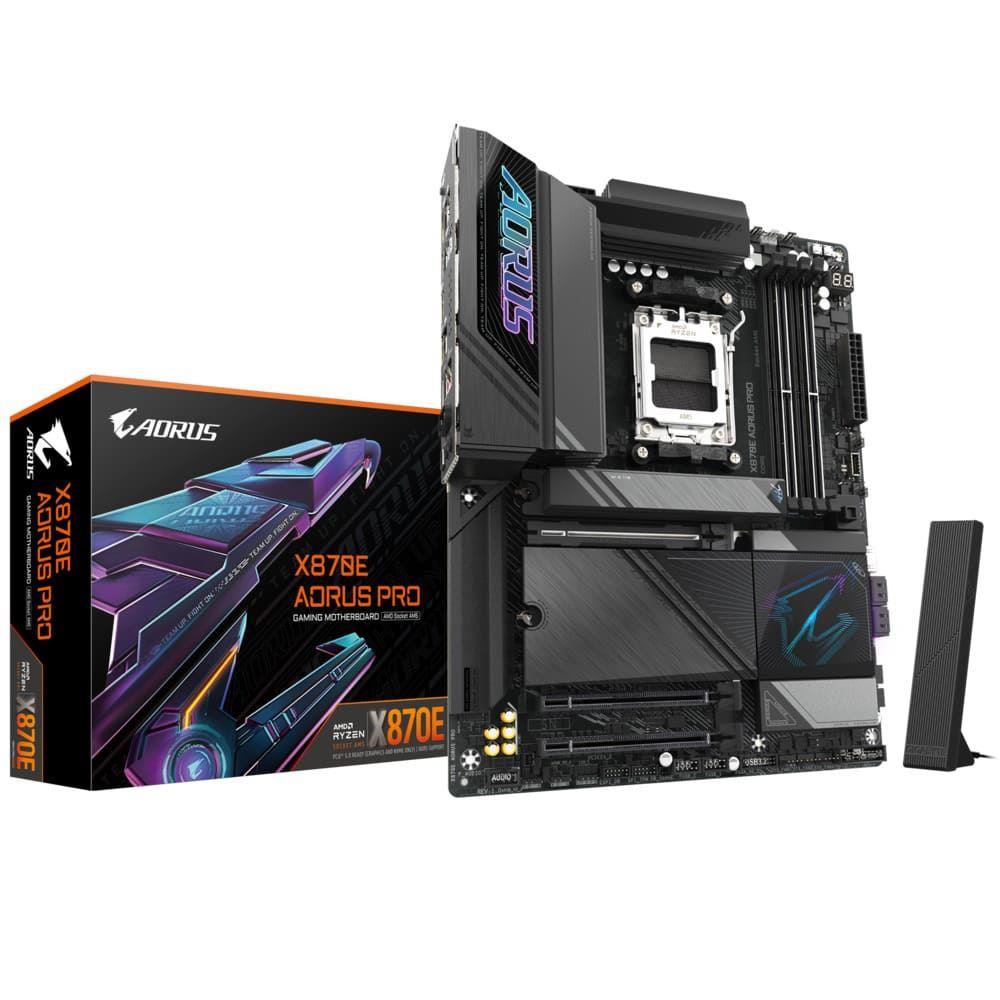 GIGABYTE X870E-AORUS-PRO 8200MHz OC DDR5 AM5 M.2 HDMI DisplayPort ATX Anakart X870E-AORUS-PRO