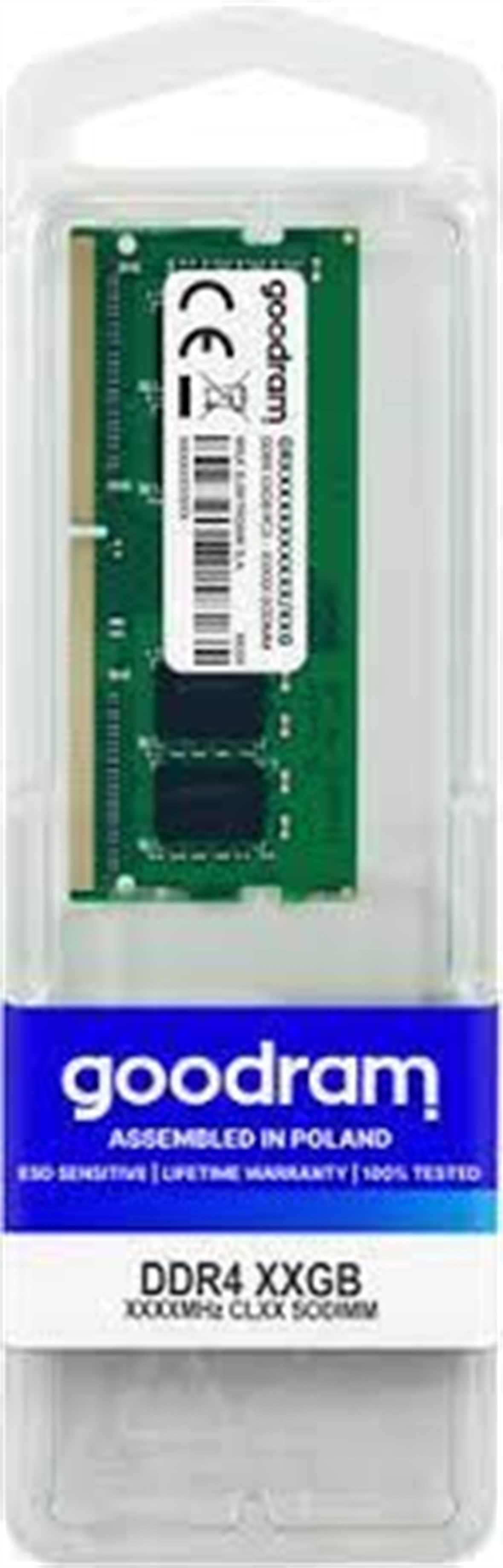 GOODRAM 4GB DDR4 3200MHZ CL22 PC4-25600 1.2V SODIM RAM GR3200S464L22S-4G