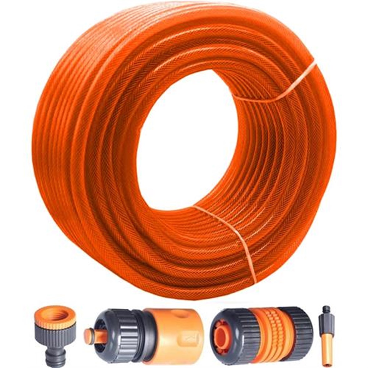 Homecare Örgülü Bahçe Hortumu 20 Metre 4 Aparat Hediyeli Set 428792