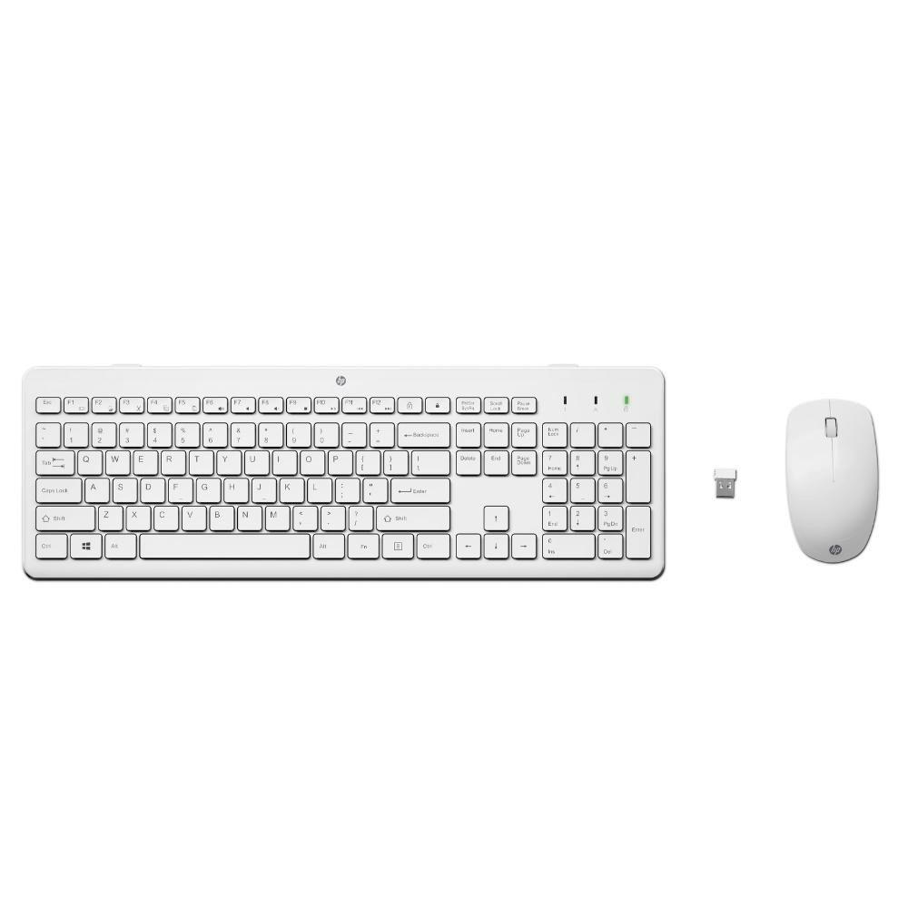 HP 230 WL Mouse+KB Combo Beyaz - İngilizce 3L1F0A
