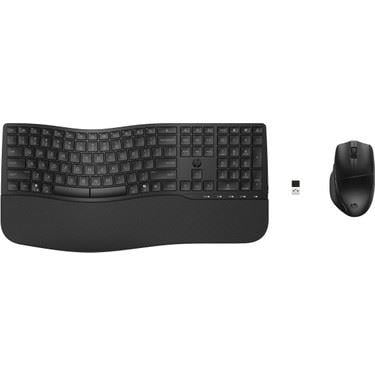 HP 680 Comfort Dual-Mode Keyboard and Mouse Combo Set Turkish - Black 8T6L6AA