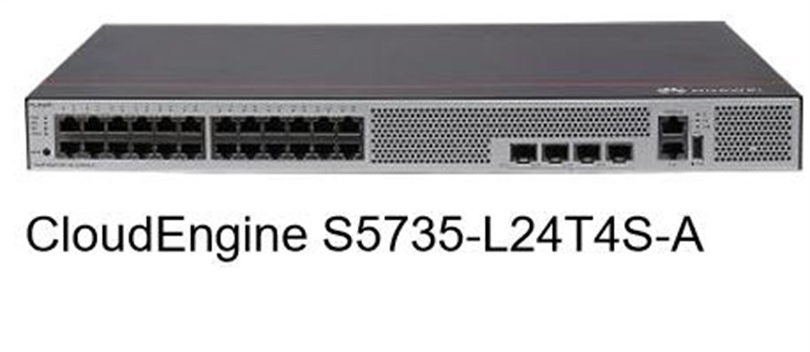 HUAWEI S5735-L24T4S-A (24*10/100/1000BASE-T ports, 4*GE SFP ports, AC  power) S5735-L24T4S-A