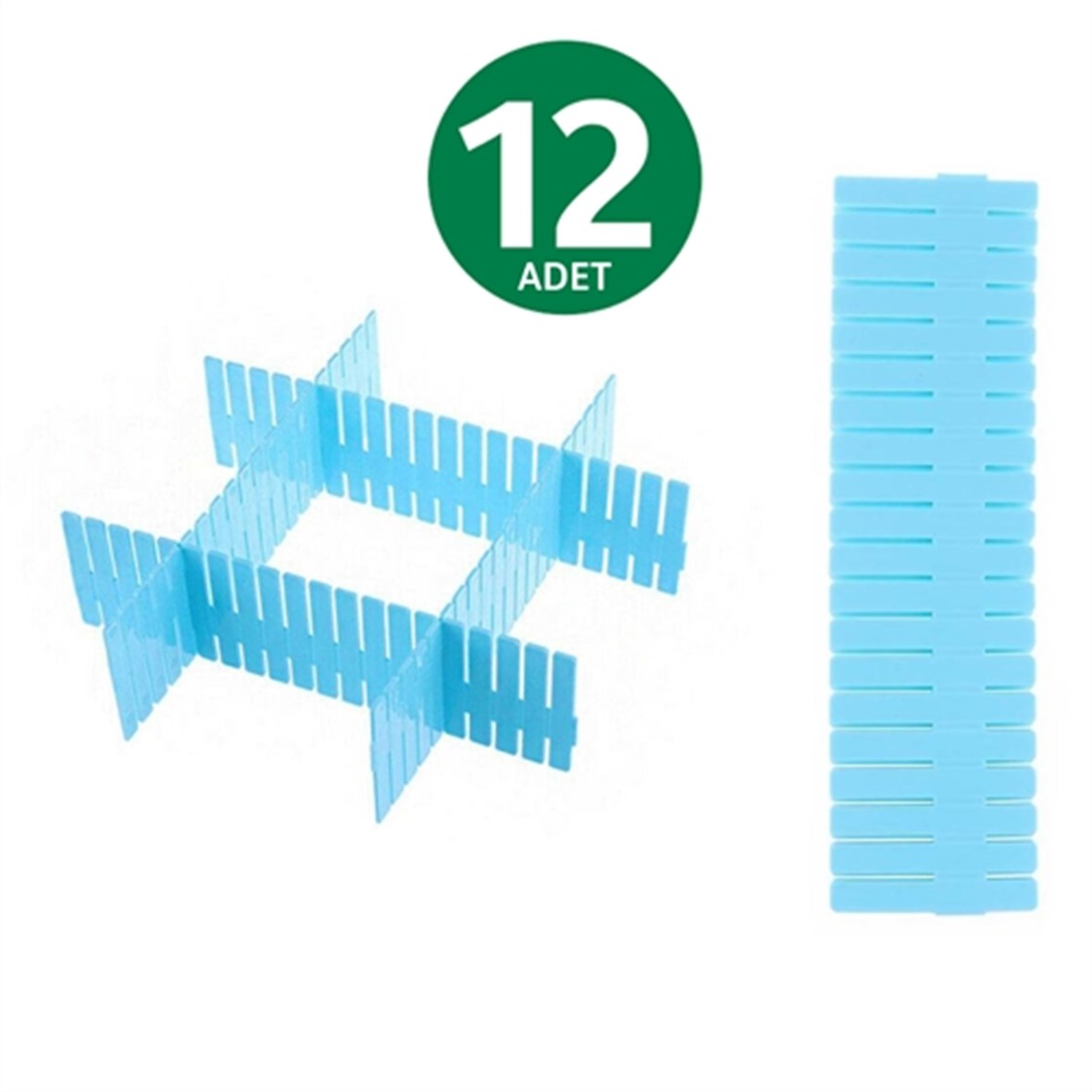 KaktüsKedi Çekmece Organizer 12 Adet Set 711518