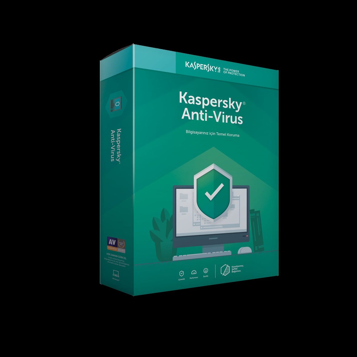 KASPERSKY Kaspersky Anti-Virus Turkey Edition. 2-Desktop 1 year Base Retail Pack KL1171YUBFS