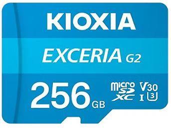 KIOXIA 256GB EXCERIA MicroSD C10 U3 UHS1 R100 Hafıza kartı LMEX2L256GG2