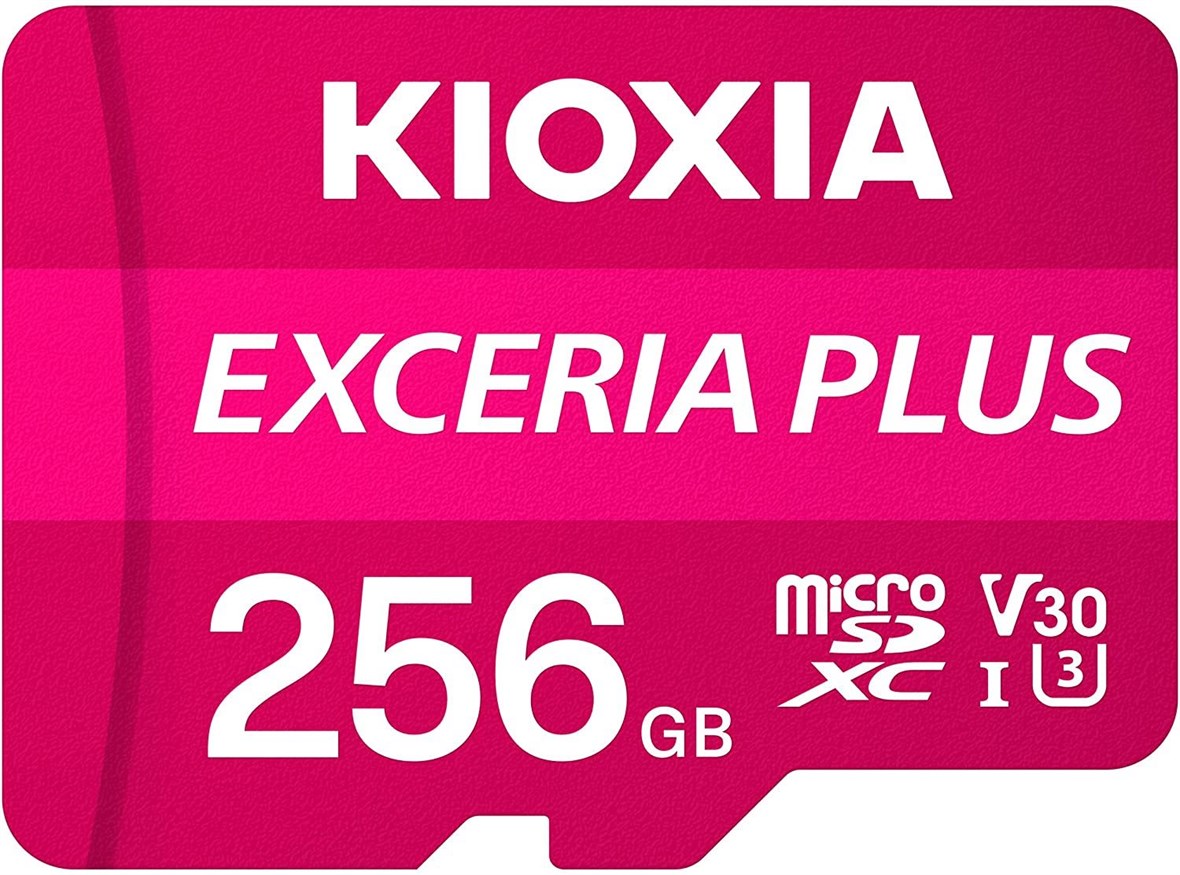 KIOXIA 256GB microSD EXCERIA PLUS MicroSD UHS1 R98 LMPL1M256GG2