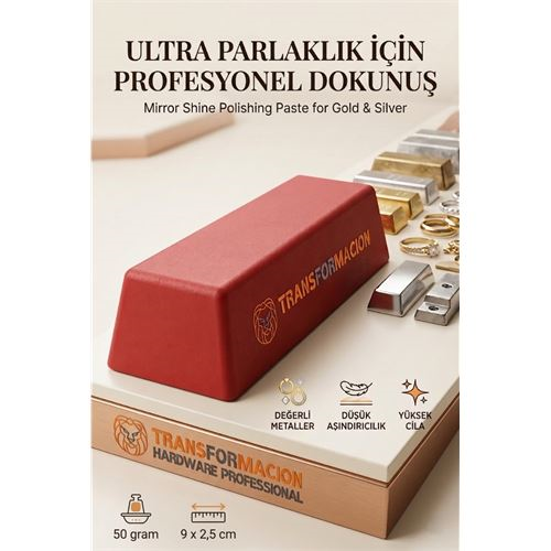 Kırmızı Cila 50gr Altın & Gümüş İçin Son Kat Ayna Parlaklığı 723046