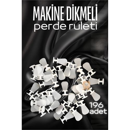 Makine Dikmeli Perde Düğmesi Perde ruleti Perde Düğmesi 196 Adet 721325