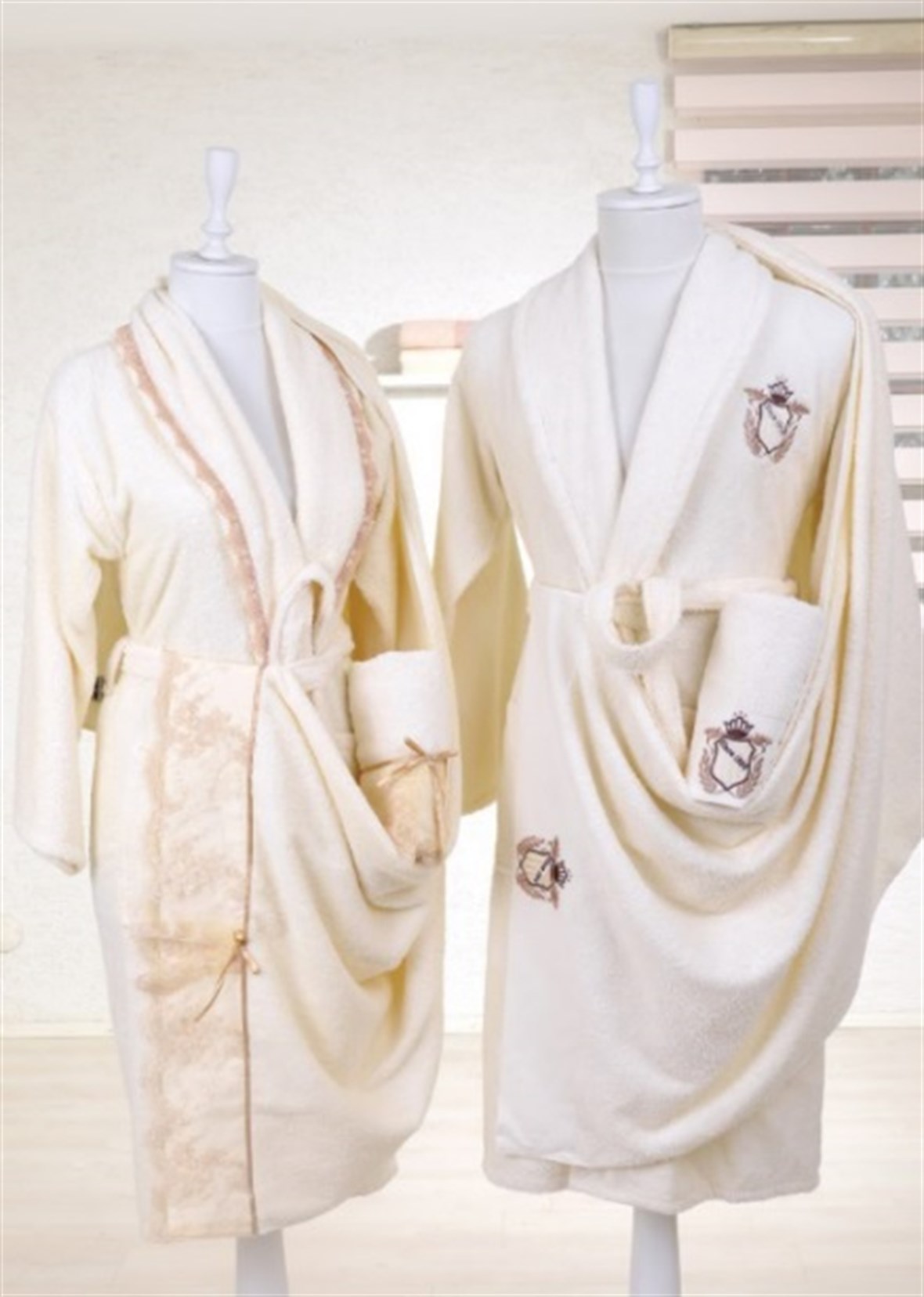 Minteks Romonatik 6`lı Aile Seti - No24 Krem