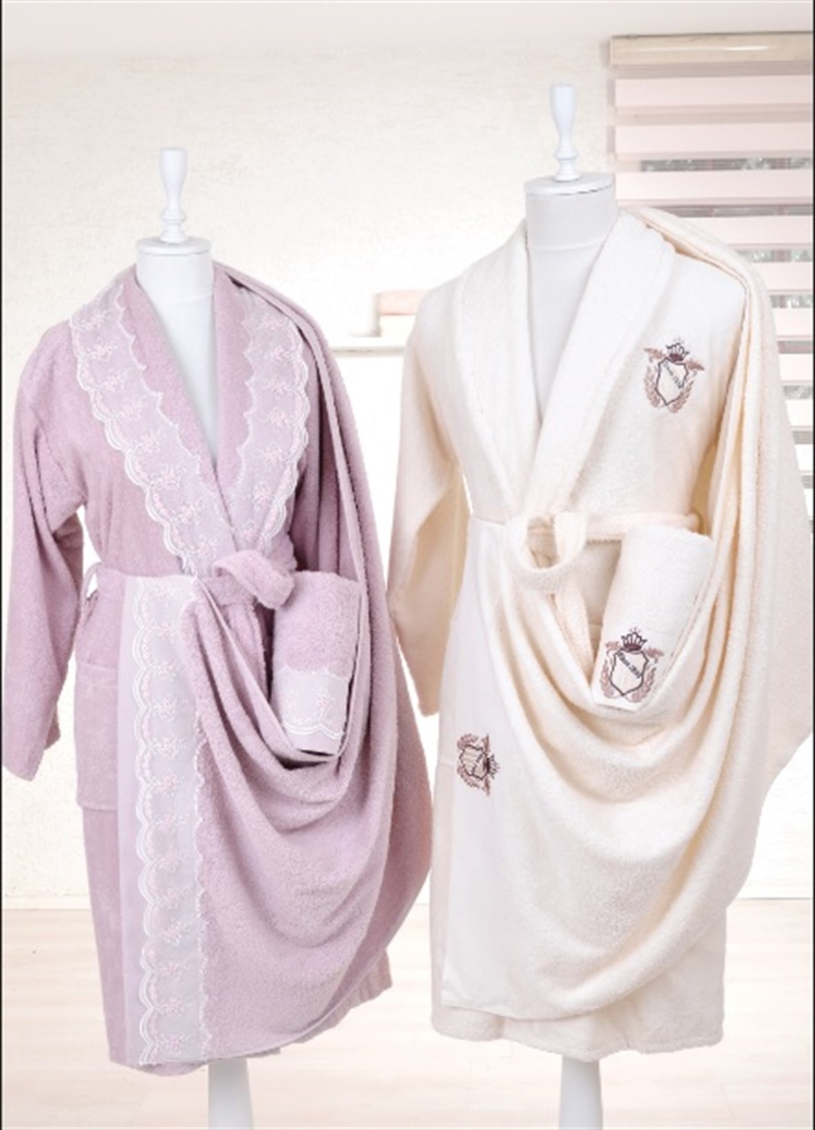 Minteks Romonatik 6`lı Aile Seti - No3 G.Kurusu - Krem