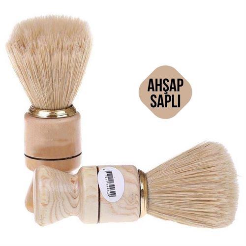 ModaCar 4 ADET Faux Ahşap Saplı Tıraş Fırçası 717800 Toptan Paket