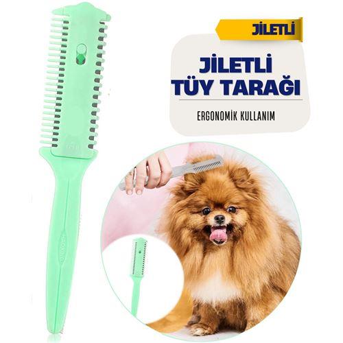 ModaCar 4 ADET Medium Kedi Köpek Jiletli Tüy Alma Tarağı 716439 Toptan Paket