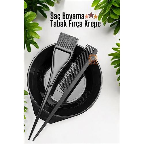 ModaCar 4 ADET Saç Boyama Tabak Fırça Krepe Tarak Seti 715725 Toptan Paket