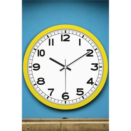 ModaCar Duvar Saati Klasik 31 Cm SARI