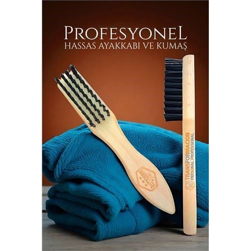 Nubuk Süet Paça Fırçası - Hassas Ayakkabılar İçin Profesyonel Fırça
