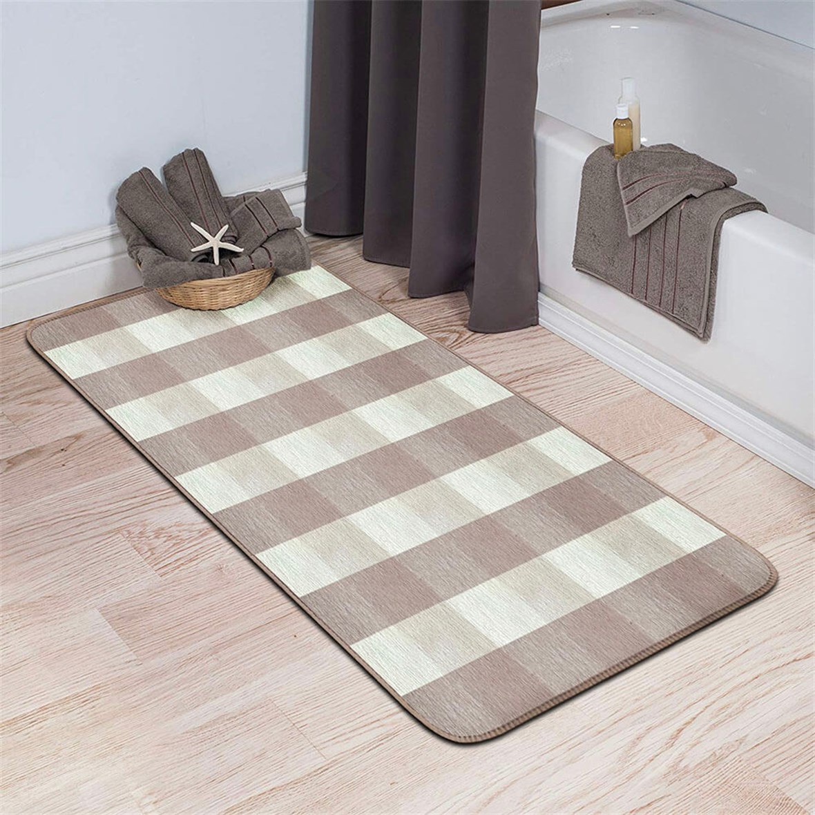 Prizma Prestij 80x150 Banyo Paspas Halısı - Bej
