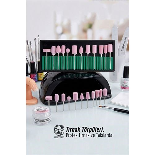 Professional 12 Parça Protez Jel Tırnak Manikür Pedikür Freze Ucu Seti 722927