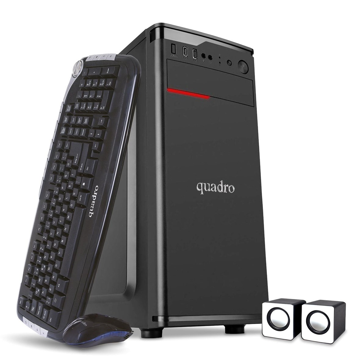 QUADRO SOLID-DHA- 41424 Ci3 4130 3.4GHz 4GB 240GB SSD ONB VGA FDOS Masaüstü PC SOLID-DHA-41424