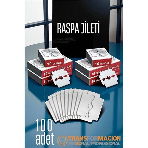Raspa Topuk Jileti 100 lu PAKET  Ayak Taban Nasır Yedek Jileti