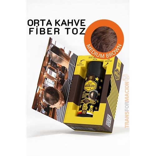 Saç Dolgunlaştırıcı Fiber Topik Toz ORTA TON KAHVERENGİ 721497