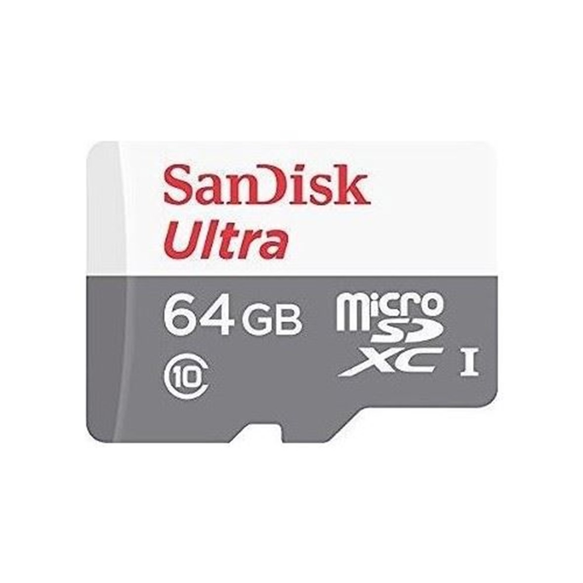SANDISK  Ultra USD,80MB/s,C10,UHS,White/Grey Car SDSQUNR-064G-GN3MN