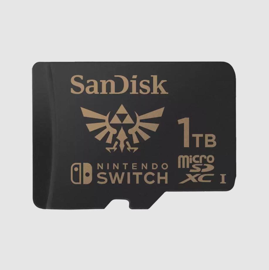 SANDISK 1TB Nintendo MicroSDXC UHS-I card Zelda Edition 100MB/s 90MB/s SDSQXAO-1T00-GN6ZN