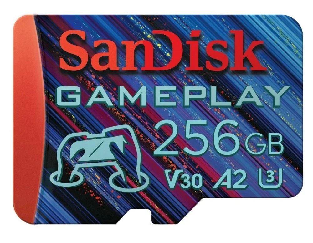 SANDISK 256GB Gameplay SDXC UHS-I 190MB/s MicroSD CARD SDSQXAV-256G-GN6XN