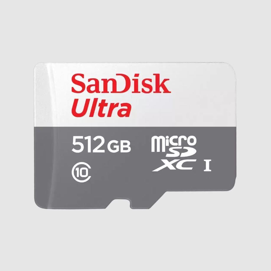 SANDISK 512GB Ultra microSDXC 100MB/s Class 10 UHS-I SDSQUNR-512G-GN3MN