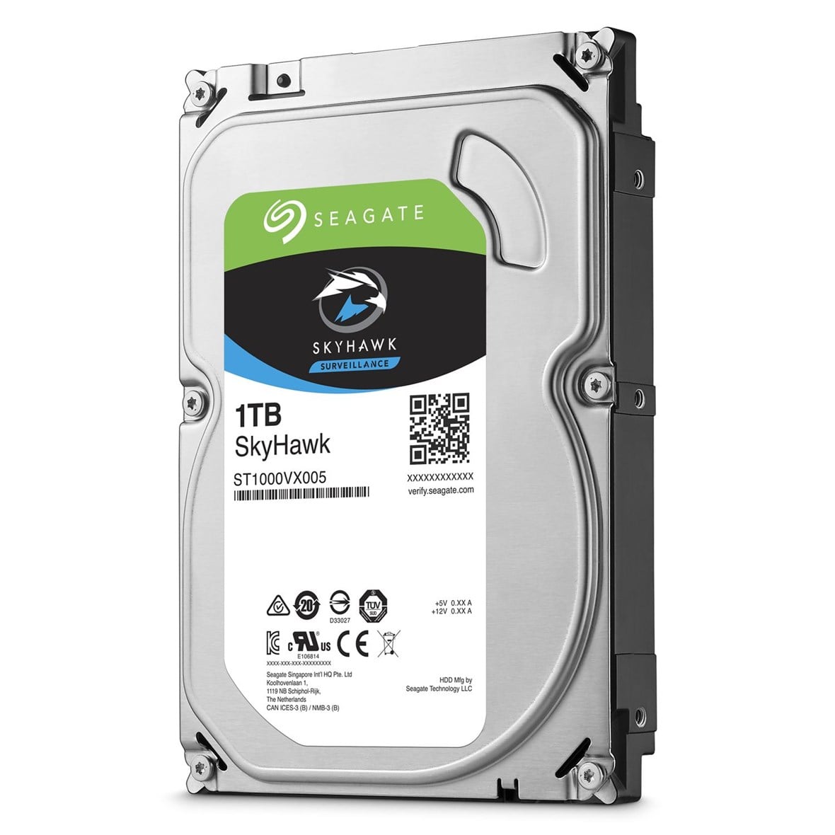 SEAGATE 1TB SkyHawk Sata 3.0 5900RPM 64MB  3.5 Dahili Güvenlik Diski ST1000VX005