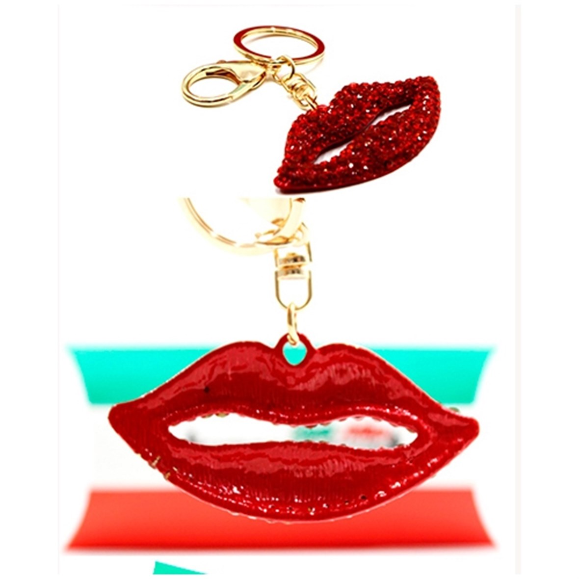 Simoni Racing Bocca Rossa Kırmızı Dudak Özel Anahtarlık 422893