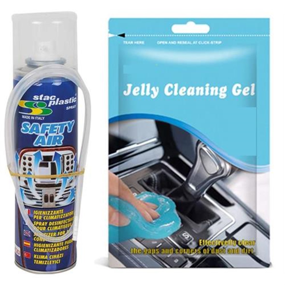 Stac Plastic Araç Klima Dezenfekte İlacı Petek Temizlik Seti  428777