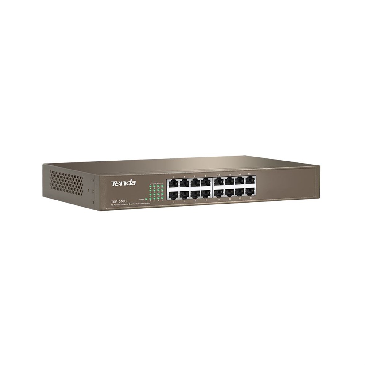 TENDA 10/100Mbps 16xPort Raf Tipi Hızlı Ethernet Switch TEF1016D