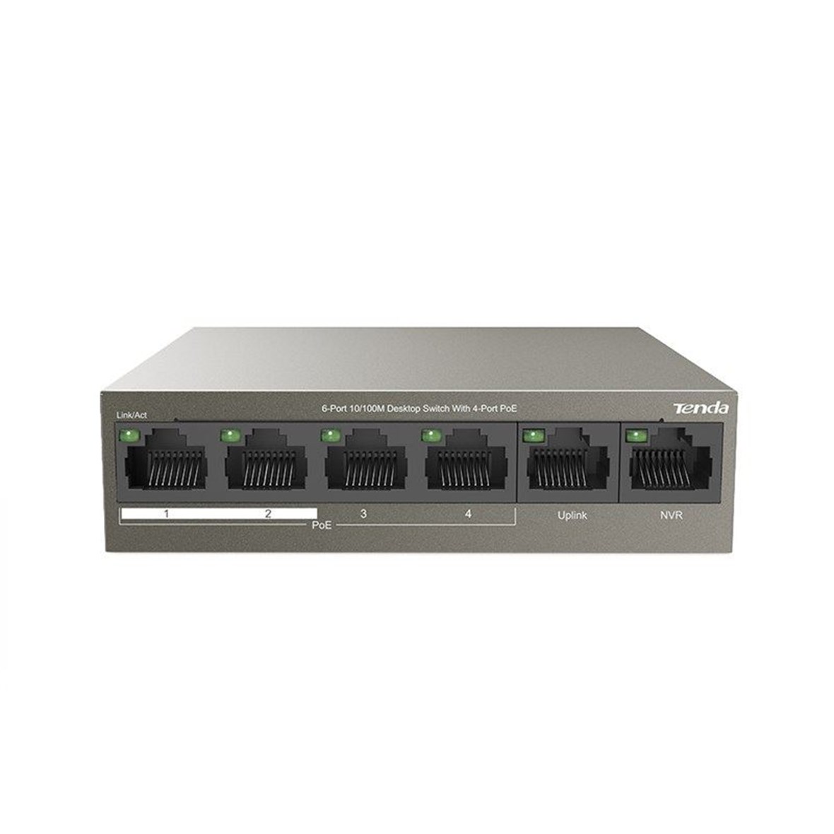 TENDA 6-Port 10/100M 4-Port PoE Switch TEF1106P-4-63W