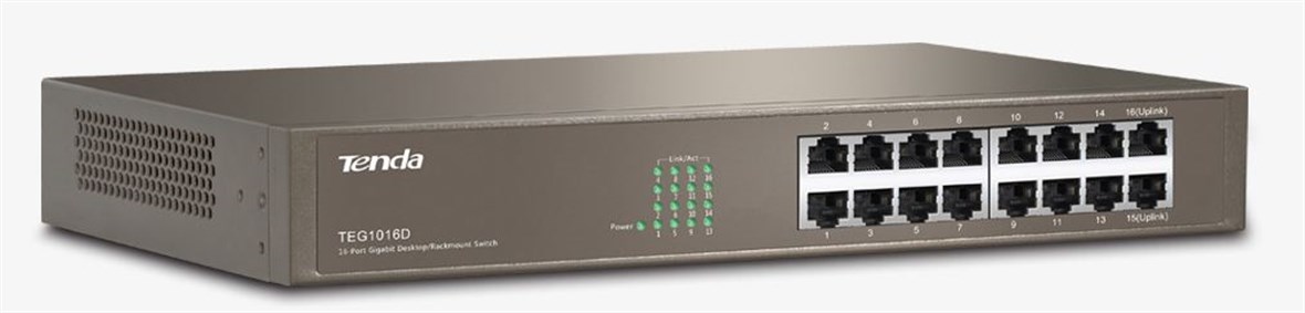 TENDA TEG1016D 16Port 10/100/1000 Rack-M Switch TEG1016D