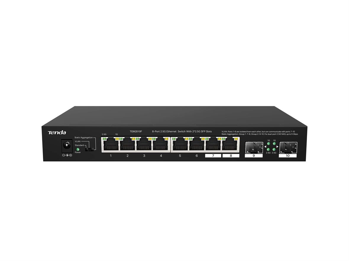TENDA TEM2010F 8-Port 2.5G Ethernet Switch TEM2010F