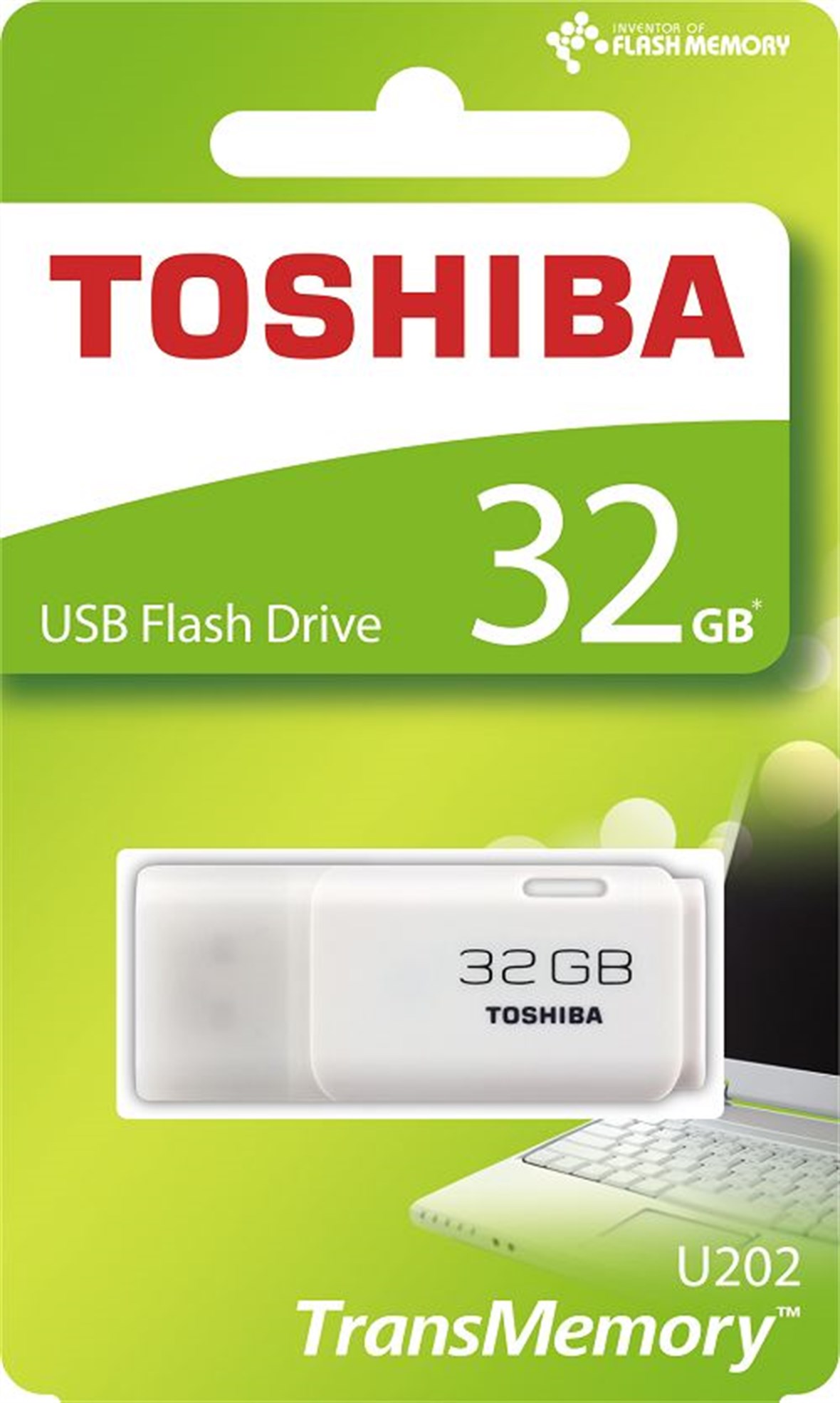 TOSHIBA 32GB Hayabusa USB 2.0 Beyaz USB Bellek THNU202W0320E4